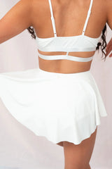 Free Flow Skort - High Waist Bottoms White